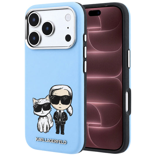 MagSafe-fodral för Apple iPhone 18 Pro Max / 17 Pro Max, Karl Lagerfeld, KC Bodies Sketch, Bleu