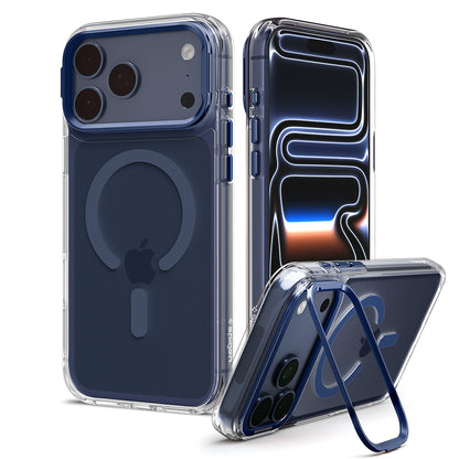 MagSafe Case for Apple iPhone 18 Pro Max / 17 Pro Max, Spigen, Ultra Hybrid Optik S, Navy Transparent ACS11909
