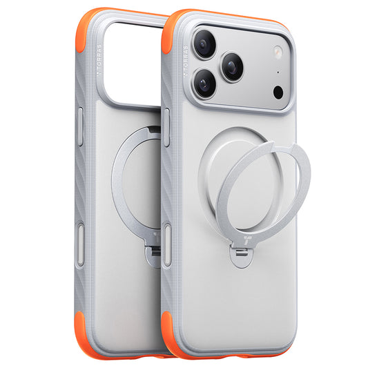 MagSafe-fodral för Apple iPhone 18 Pro Max / 17 Pro Max, Torras, Ostand Q3 Rugged, Vit