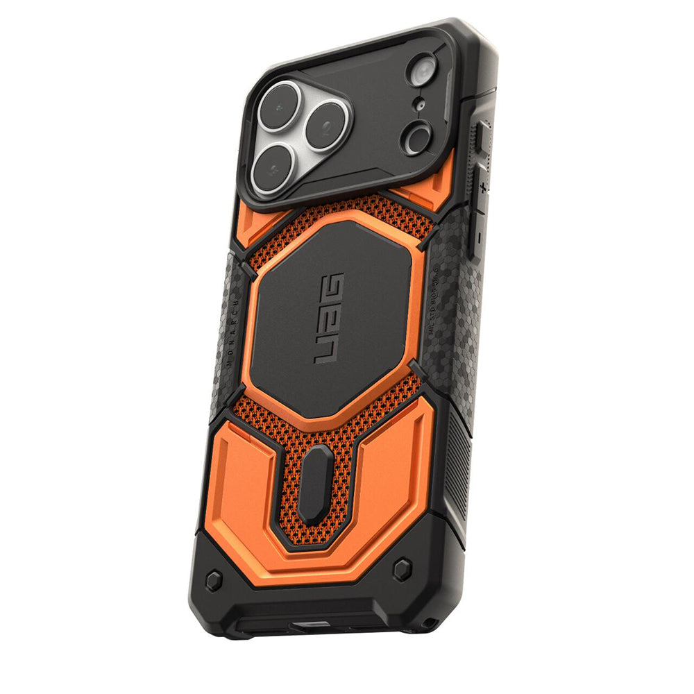 MagSafe-fodral för Apple iPhone 18 Pro Max / 17 Pro Max, Urban Armor Gear, Monarch Pro Kevlar, Orange