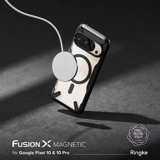 MagSafe-fodral för Google Pixel 10 Pro / 10, Ringke, Fusion X, Svart