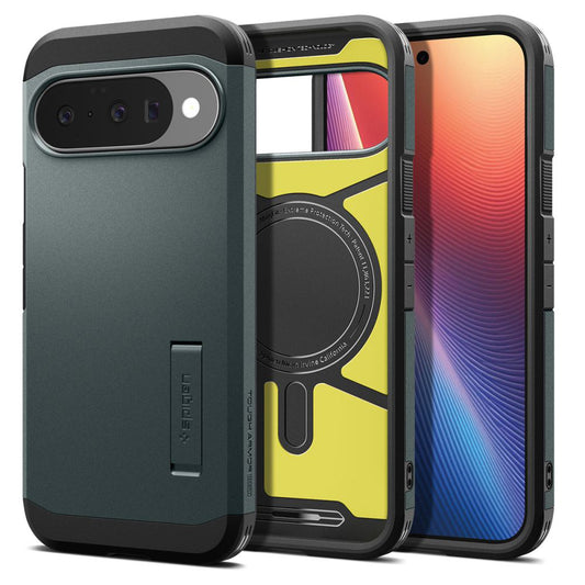 MagSafe Case for Google Pixel 10 Pro / 10, Spigen, Tough Armor, Green ACS09707