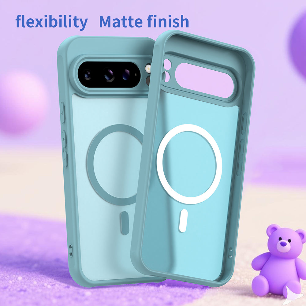 MagSafe Case for Google Pixel 10 Pro, Techsuit, HaloFrost II, Light Green