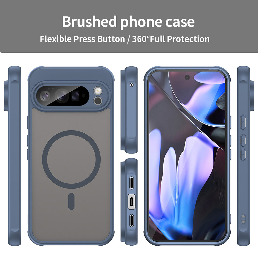 MagSafe-fodral för Google Pixel 10 Pro XL, Techsuit, HaloFrost II, Marinblå