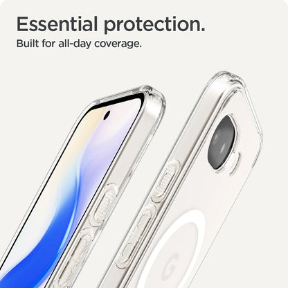 MagSafe-fodral för Google Pixel 10a, Spigen, Ultra Hybrid, Transparent Vit ACS11276