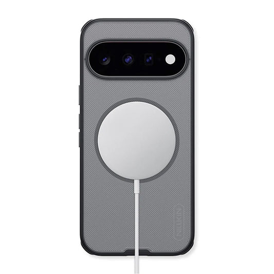 MagSafe-skal för Google Pixel 11, Nillkin, Super Shield Pro, svart transparent satinfinish