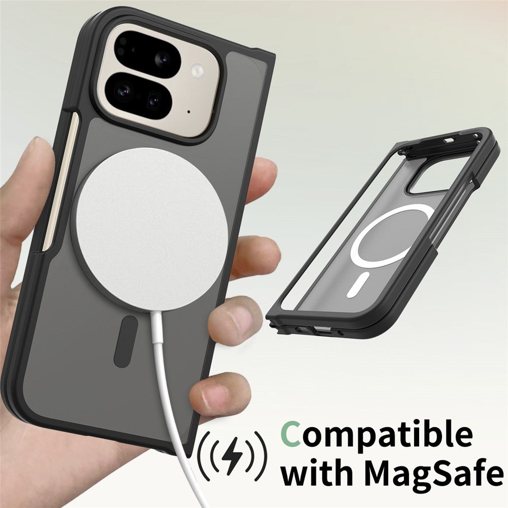 MagSafe-fodral för Google Pixel 11 Pro Fold, Techsuit, PureFrost, Satin svart