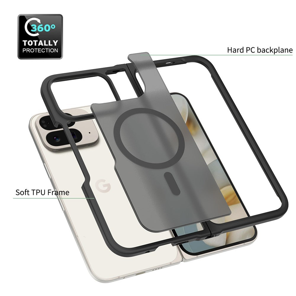 MagSafe-fodral för Google Pixel 11 Pro Fold, Techsuit, PureFrost, Satin svart