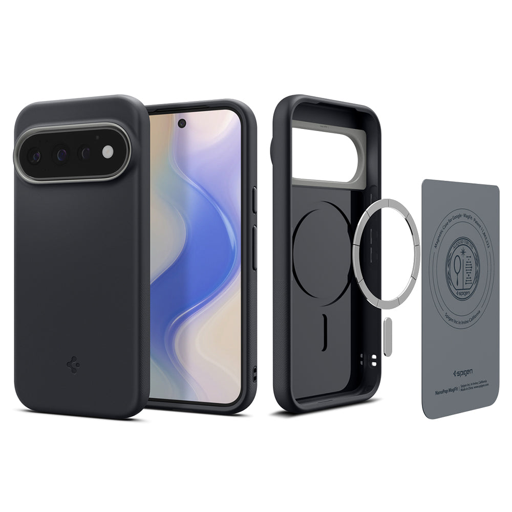 MagSafe-fodral för Google Pixel 11 Pro, Spigen, Caseology Nano Pop, Svart ACS11435