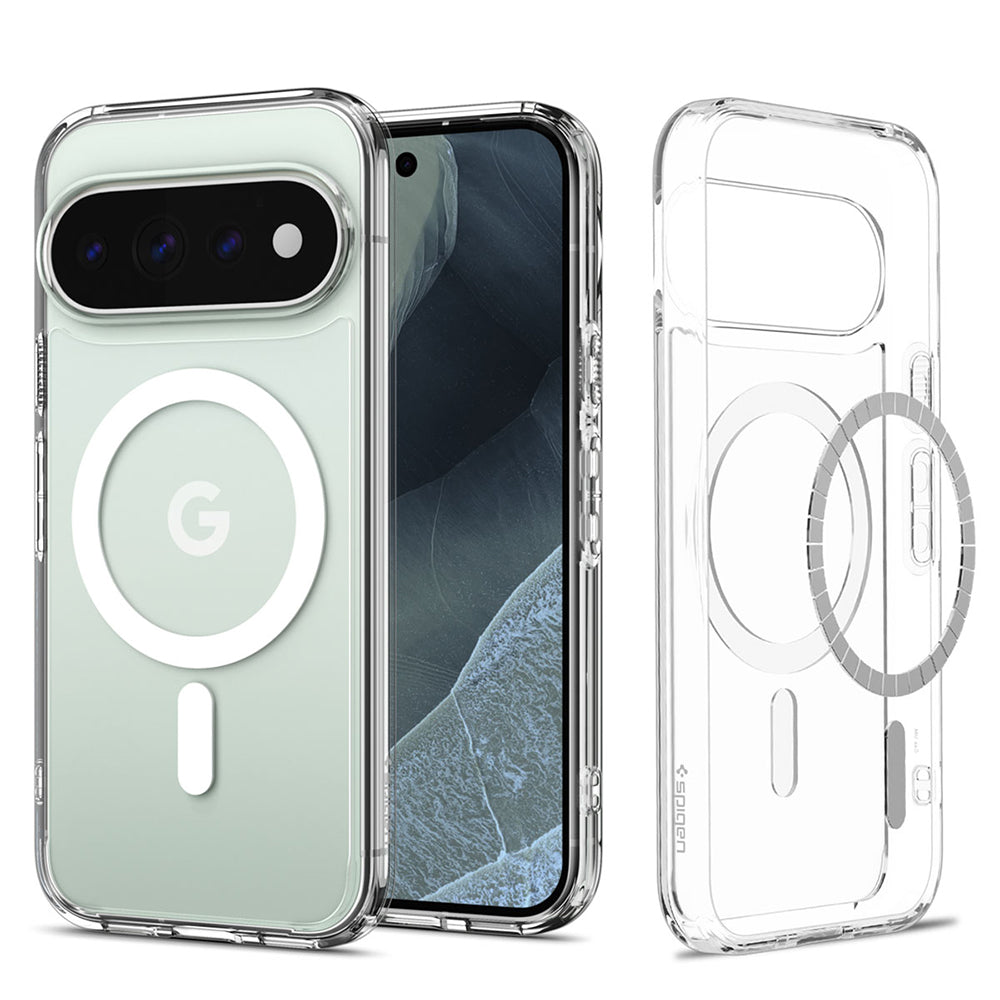 MagSafe-fodral för Google Pixel 11 Pro, Spigen, Ultra Hybrid, Transparent Vit ACS11431