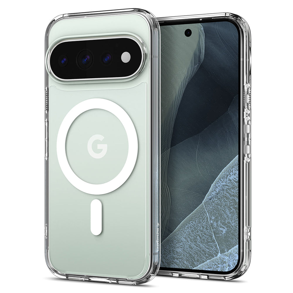 MagSafe-fodral för Google Pixel 11 Pro, Spigen, Ultra Hybrid, Transparent Vit ACS11431