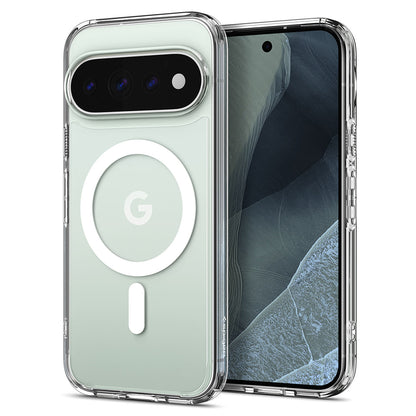 MagSafe-fodral för Google Pixel 11 Pro, Spigen, Ultra Hybrid, Transparent Vit ACS11431