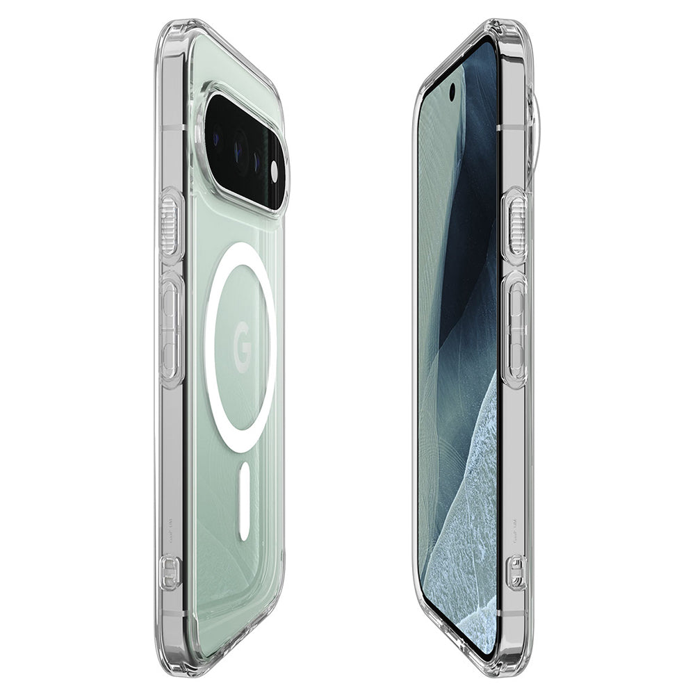 MagSafe-fodral för Google Pixel 11 Pro, Spigen, Ultra Hybrid, Transparent Vit ACS11431