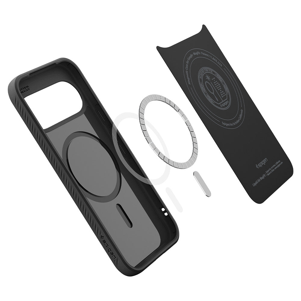 MagSafe-fodral för Google Pixel 11, Spigen, Liquid Air, Matt svart ACS11439