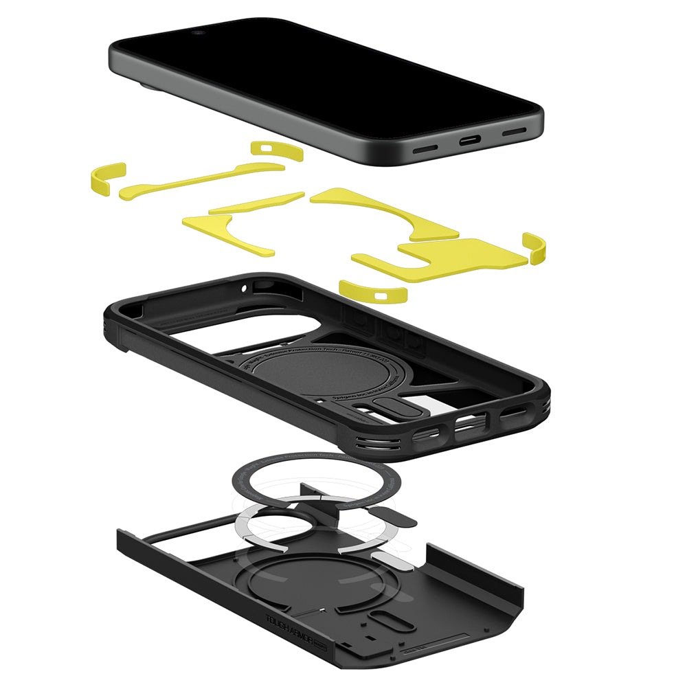 MagSafe-fodral för Google Pixel 11, Spigen, Tough Armor, Svart ACS11443