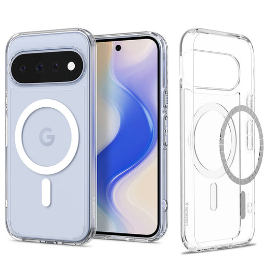 MagSafe-fodral för Google Pixel 11, Spigen, Ultra Hybrid, Transparent Vit ACS11441