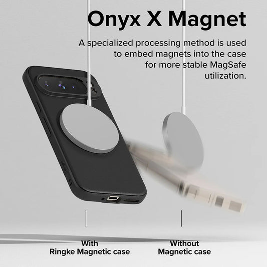 MagSafe-fodral för Google Pixel 9 Pro, Ringke, Onyx, Svart