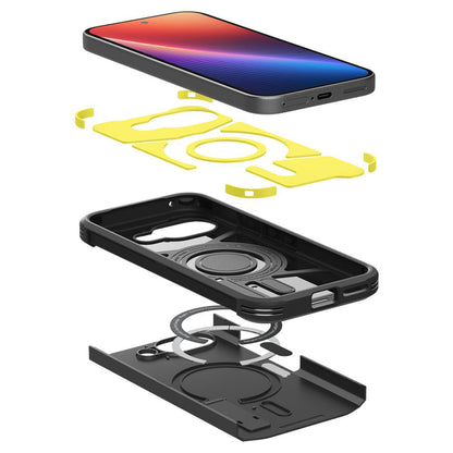 MagSafe-skal för Google Pixel 9a, Spigen, Tough Armor, Svart