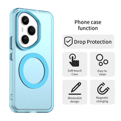 MagSafe-fodral för Honor 400 Pro, Techsuit, CandyCase, Blå