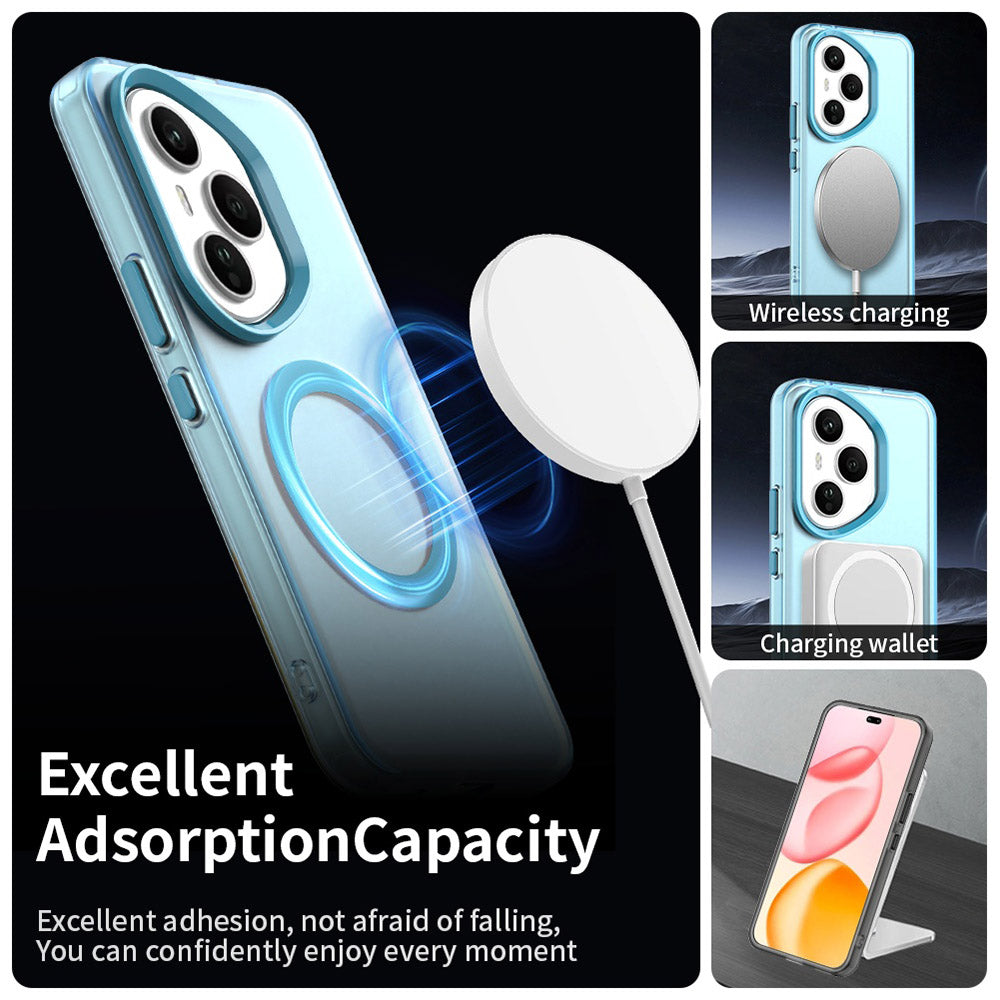 MagSafe-fodral för Honor 400 Pro, Techsuit, CandyCase, Blå