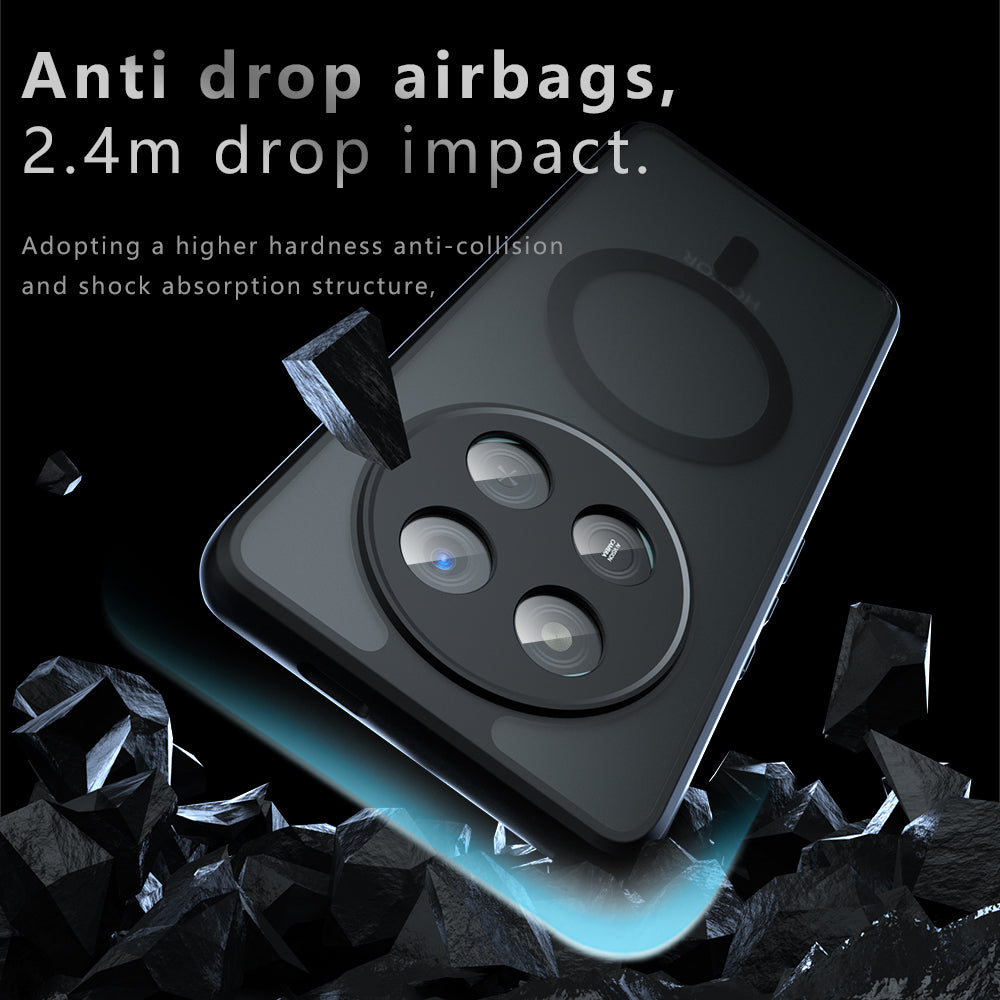 MagSafe Case for Honor 400 Pro, Techsuit, PureFrost, Black