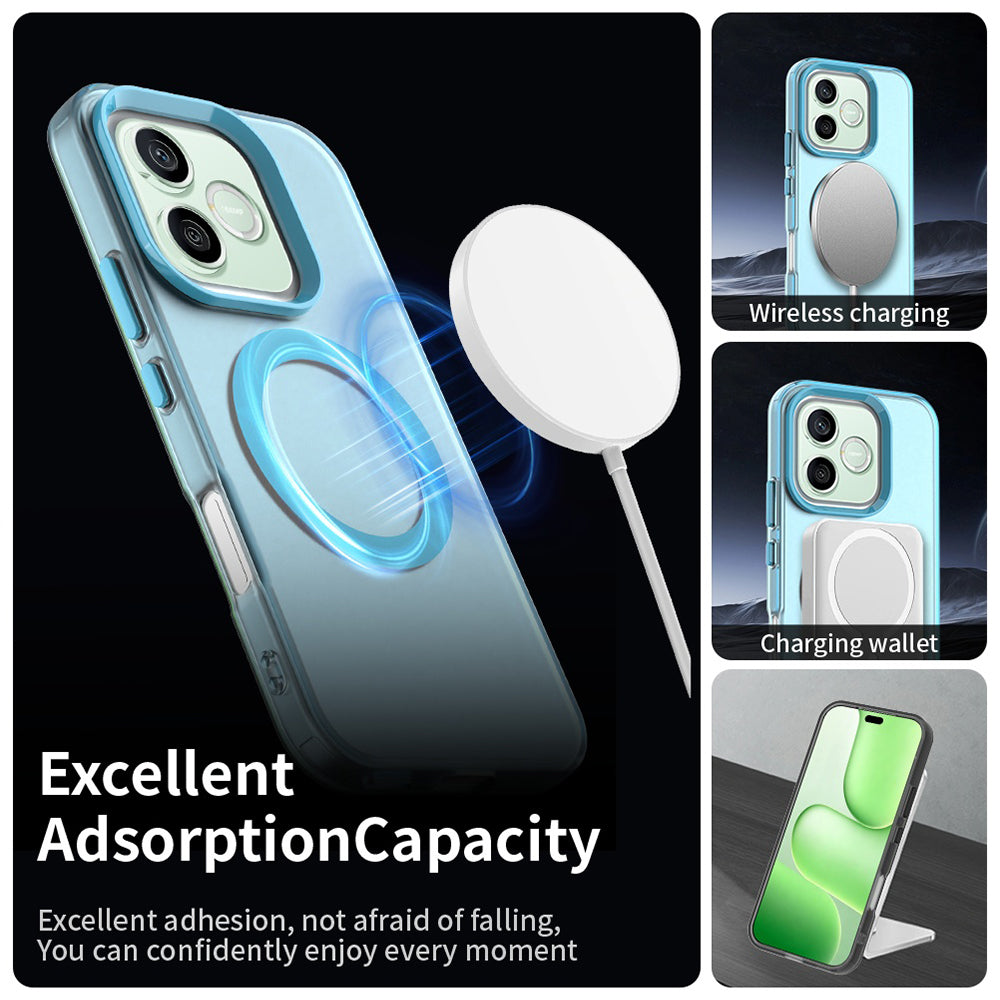 MagSafe-fodral för Honor 600 Lite, Techsuit, CandyCase, Blå