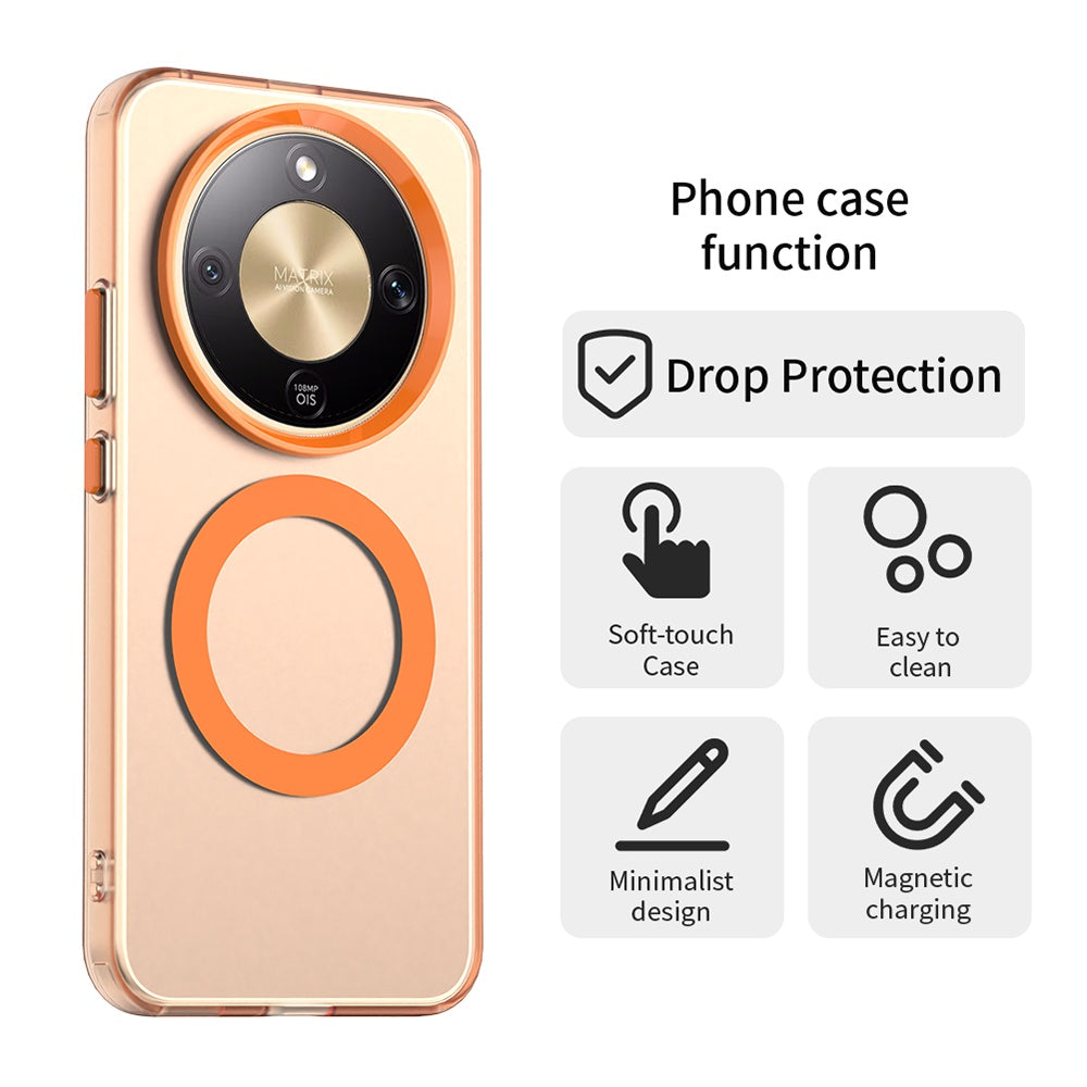 MagSafe-skal för Honor Magic8 Lite, Techsuit, CandyCase, Orange