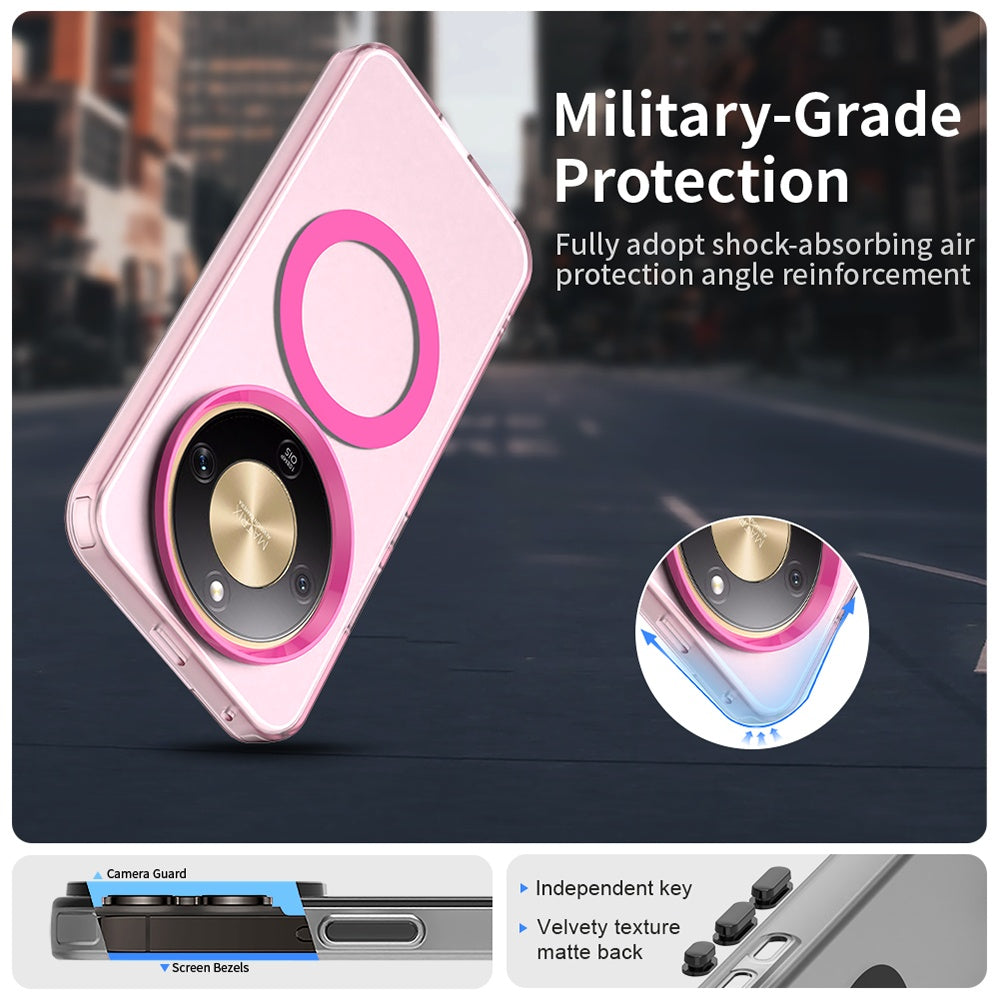 MagSafe-skal för Honor Magic8 Lite, Techsuit, CandyCase, Rosa