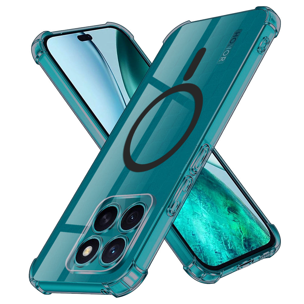 MagSafe-fodral för Honor X8c, Techsuit, stöttåligt klart, rökfärgat