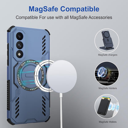 MagSafe-skal för Huawei nova 14 Pro, Techsuit, ArmorMag, Blå