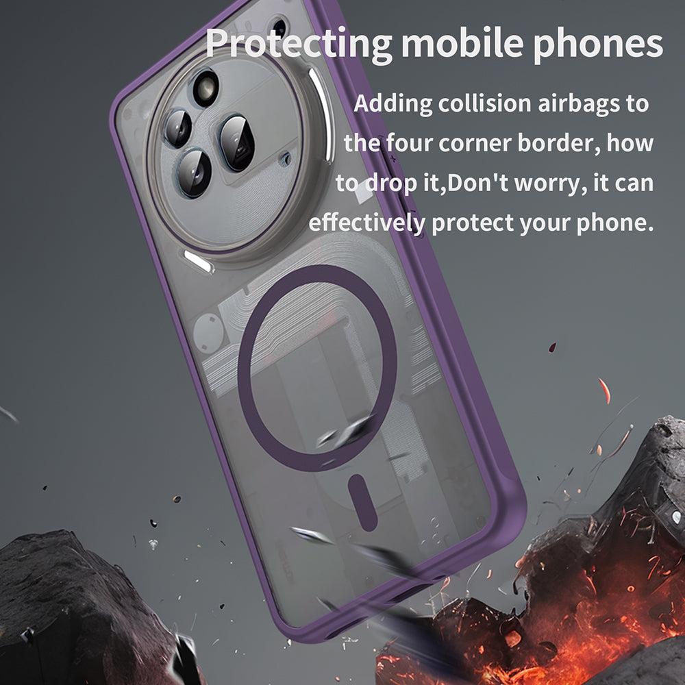 MagSafe-fodral för Nothing Phone (3a) Pro, Techsuit, HaloFrost II, Lila