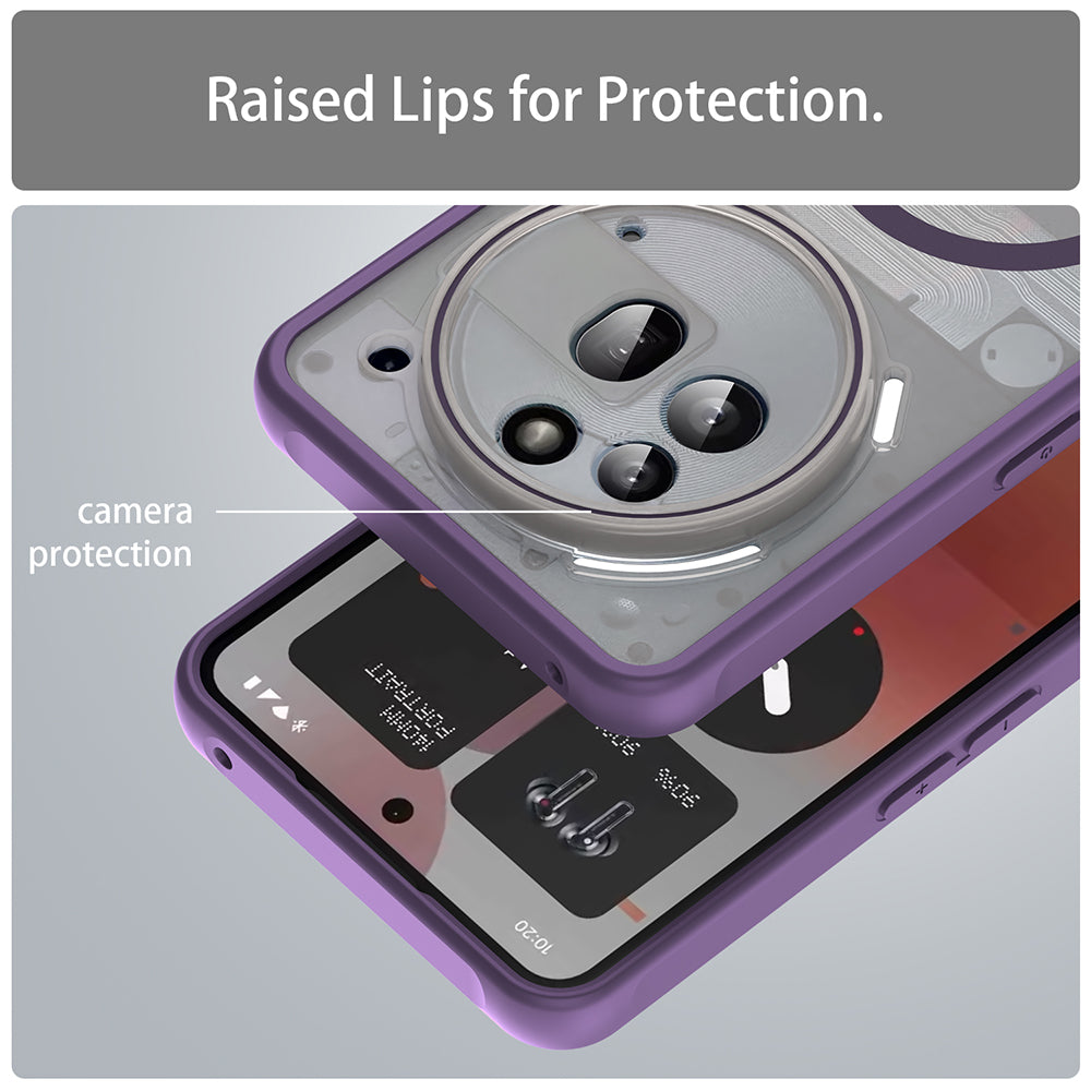 MagSafe-fodral för Nothing Phone (3a) Pro, Techsuit, HaloFrost II, Lila
