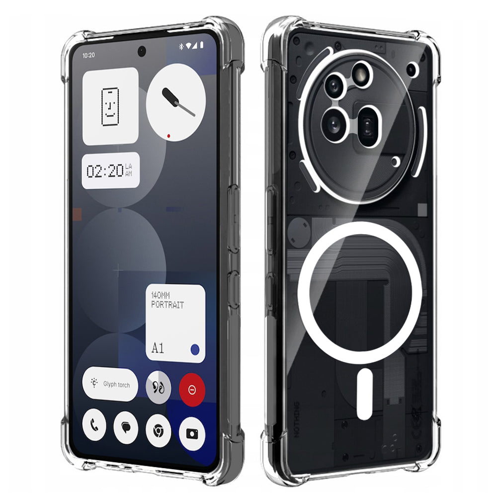 MagSafe-fodral för Nothing Phone (3a) Pro, Techsuit, stöttåligt, transparent
