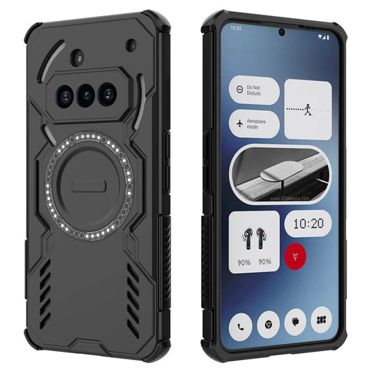 MagSafe-fodral för Nothing Phone (3a), Techsuit, ArmorMag, Svart