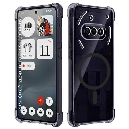 MagSafe-fodral för Nothing Phone (3a), Techsuit, stöttåligt klart, rökfärgat