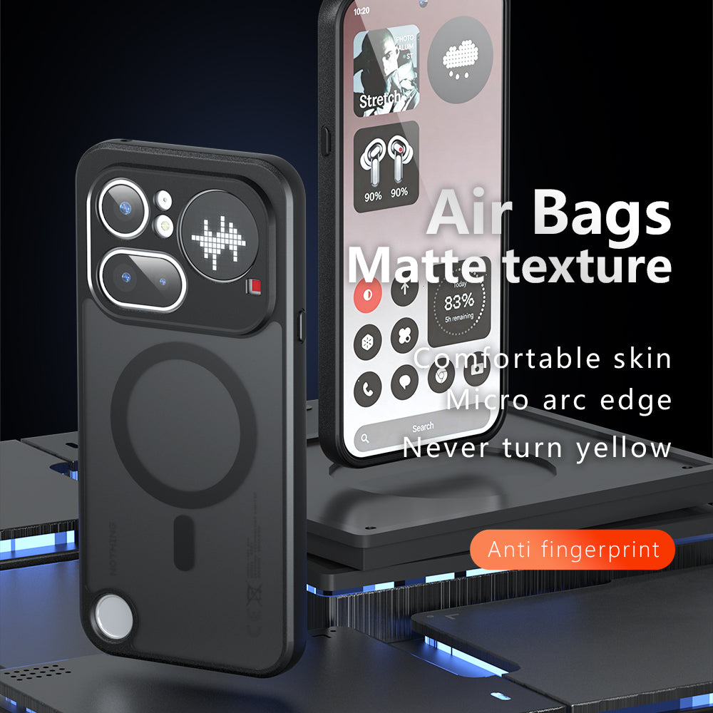 MagSafe-fodral för Nothing Phone (4a), Techsuit, PureFrost, Satin svart
