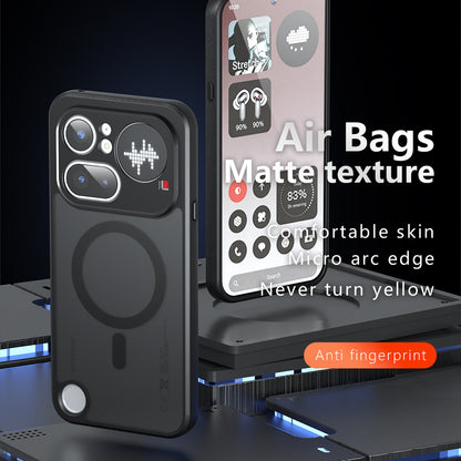 MagSafe-fodral för Nothing Phone (4a), Techsuit, PureFrost, Satin svart