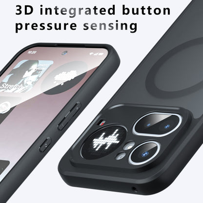 MagSafe-fodral för Nothing Phone (4a), Techsuit, PureFrost, Satin svart