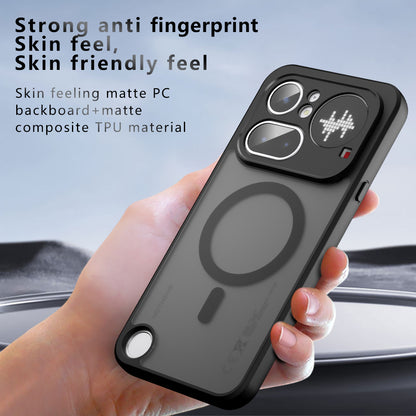 MagSafe-fodral för Nothing Phone (4a), Techsuit, PureFrost, Satin svart