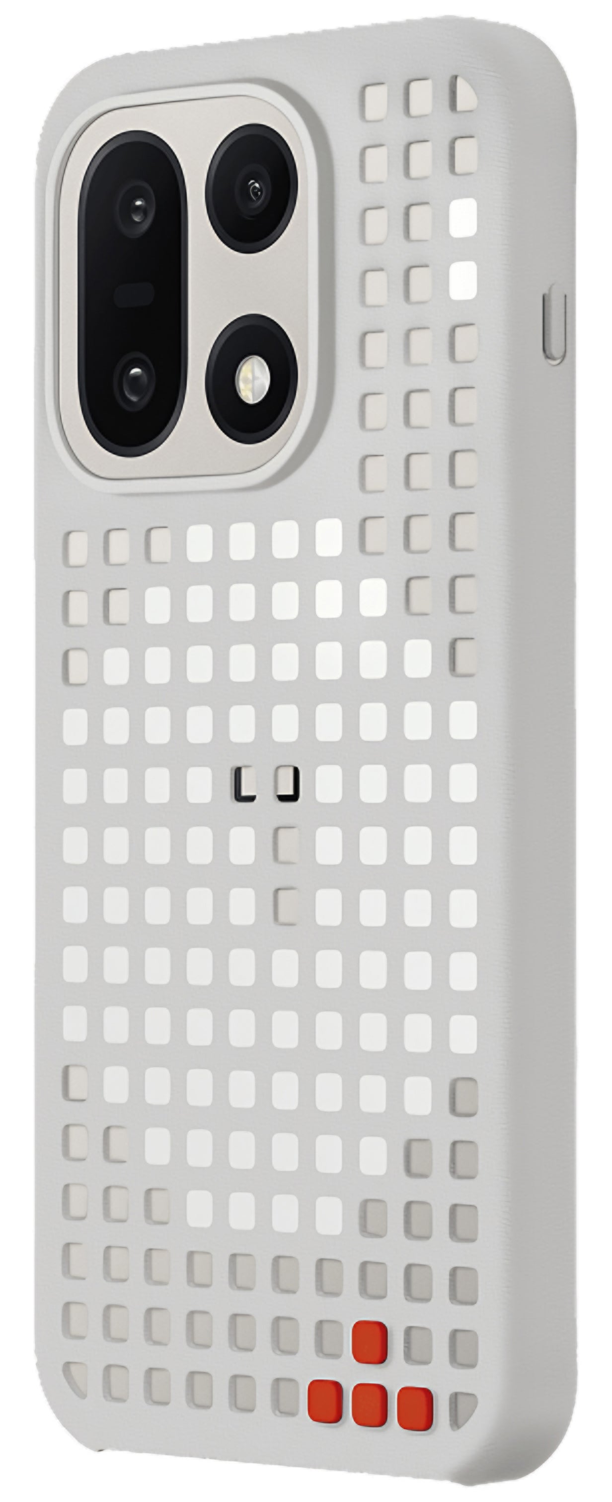 Fodral för OnePlus 15, Hole Pattern Magnetic, Grå 5431102022