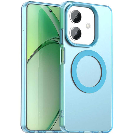 MagSafe-fodral för Oppo A3 4G / A3 5G, Techsuit, CandyCase, Blå