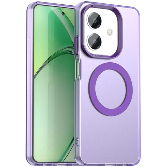 MagSafe-fodral för Oppo A3 4G / A3 5G, Techsuit, CandyCase, Lila