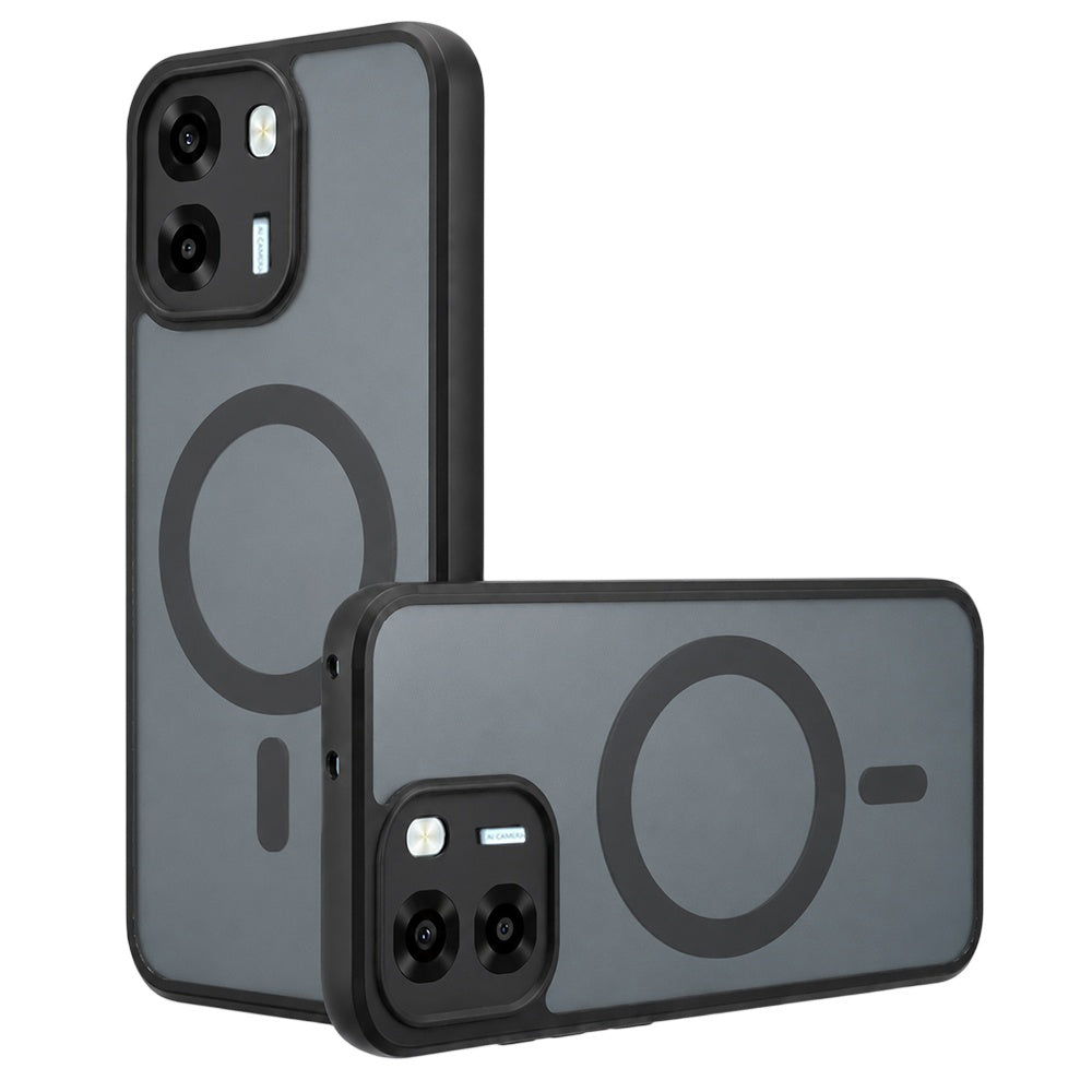 MagSafe-fodral för Oppo A6 4G, Techsuit, PureFrost, Satin svart
