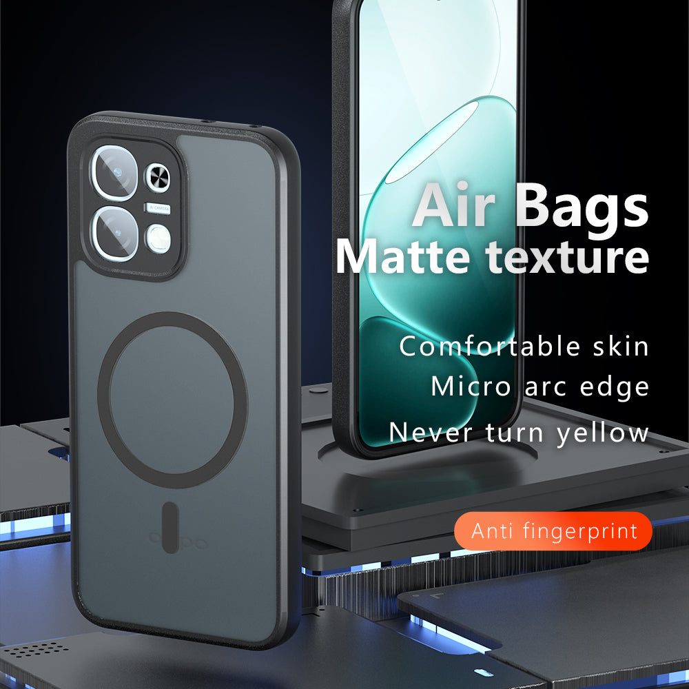 MagSafe-fodral för Oppo A6 4G, Techsuit, PureFrost, Satin svart