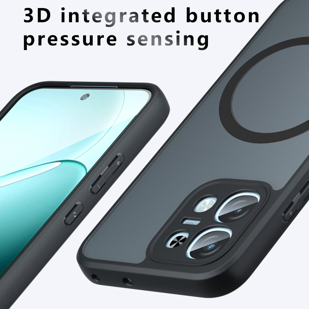 MagSafe-fodral för Oppo A6 4G, Techsuit, PureFrost, Satin svart