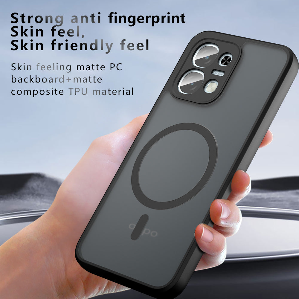 MagSafe-fodral för Oppo A6 4G, Techsuit, PureFrost, Satin svart