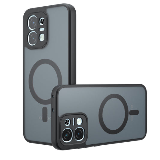 MagSafe-fodral för Oppo A6 Pro 5G / A6 Pro 4G, Techsuit, PureFrost, Satin svart