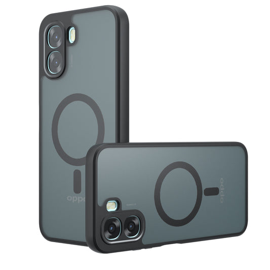 MagSafe-fodral för Oppo A6k 4G / A6x 4G / A6x, Techsuit, PureFrost, Satin svart