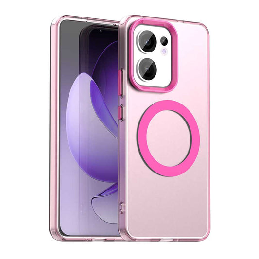 MagSafe-fodral för Oppo Reno13 FS 5G / Reno13 F 4G / Reno13 F, Techsuit, CandyCase, Rosa