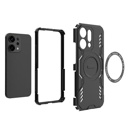 MagSafe-fodral för Oppo Reno14, Techsuit, ArmorMag, Blå